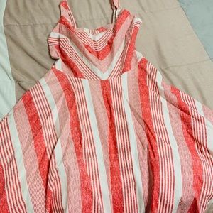 A pretty pink and white dress